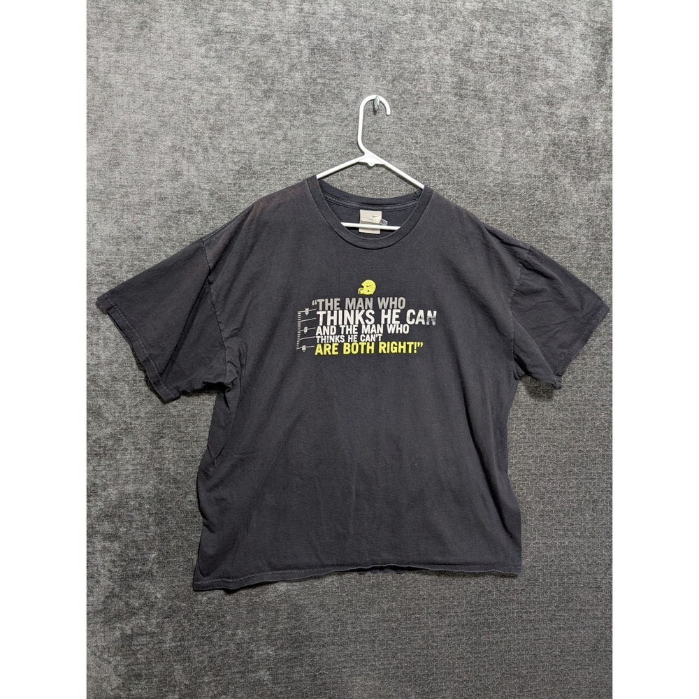 Nike Mens XXL Football Matters Graphic T-Shirt Black Motivational Quote Tee